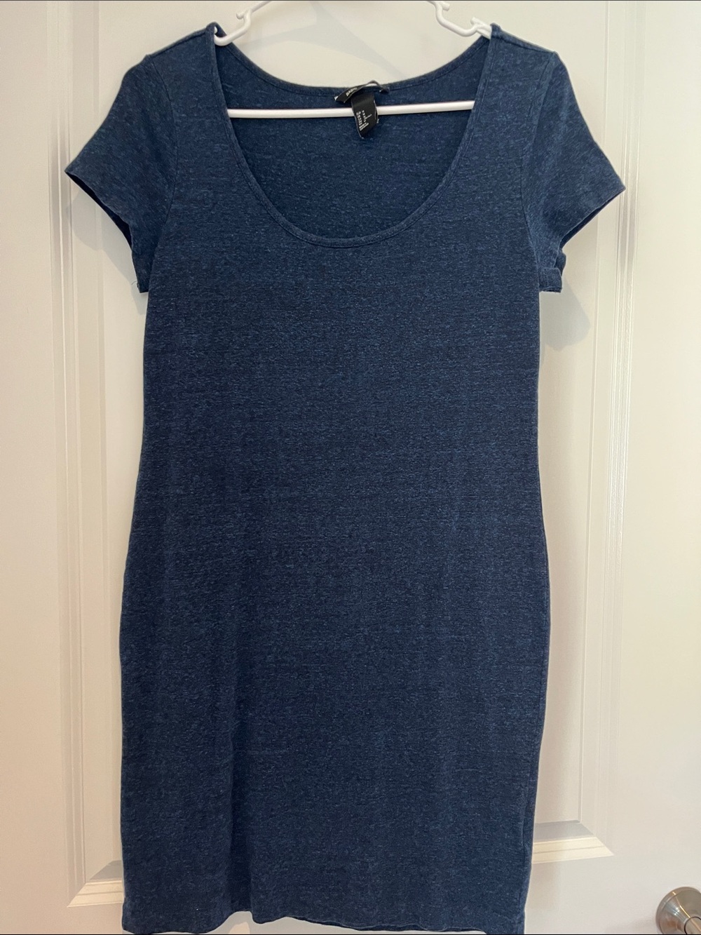 H&M Deep Navy Scoop Neck Short Sleeve Dress